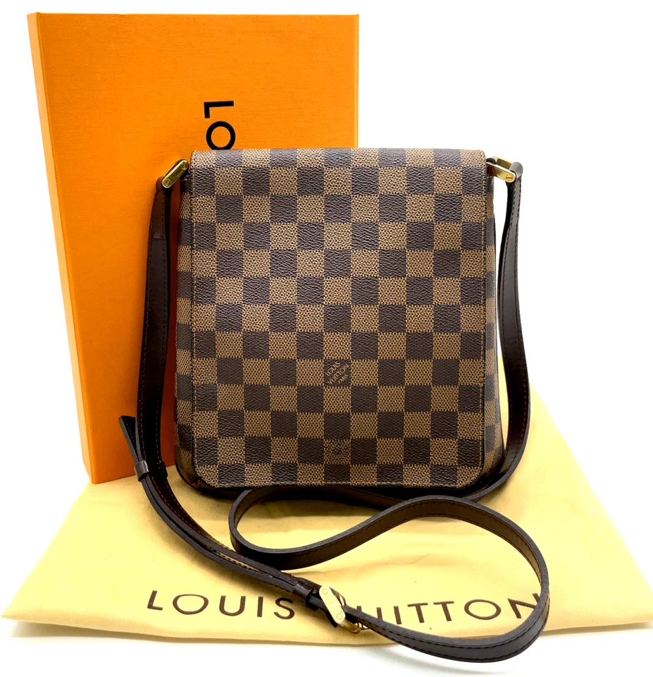 Auth Louis Vuitton Damier Ebene Musette Salsa N51300 Long ShoulderBag W/B ＭR0063 - Image 1 of 4