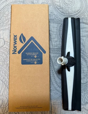 Norwex Rubber Broom Attachment for Superior Mop Handle - NEW in Box - Image 1 of 3