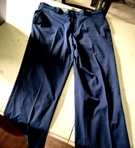 Walter Hagen Men’s Golf Pants 36x30 Navy Flat Front 11 Majors Stretch Trousers - Picture 1 of 4