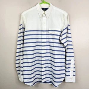 Ralph Lauren Para Hombres Calce Clásico Manga Larga Rayas Bloque de Color Abotonado M - Imagen 1 de 7