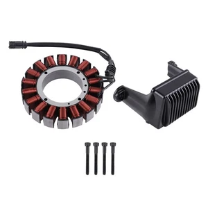 Stator Coil & Voltage Regulator Rectifier For Harley Road King FLHR 2006-2008 - Picture 1 of 11