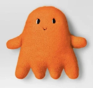 Target Ghost Faux Shearling Halloween 2024 Pillow Orange Sherpa Hyde & EEK! NWT - Picture 1 of 4