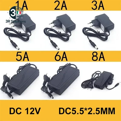 AC 110-240V DC 12V 1A 2A 3A 5A 6A 8A Adattatore Di Alimentazione Universale Adat