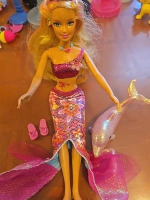 Барби в сказке русалки 2 в 1 Merliah кукла_розовый дельфин_наряд одежды обувь - Изображение 1 из 4