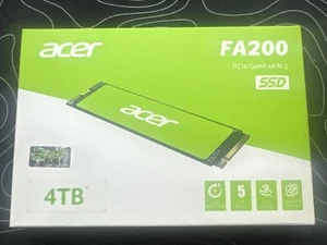 Acer FA200 4TB NVMe Gen4 SSD PCIe 4.0, M.2 2280 7200MB SSD - Picture 1 of 2