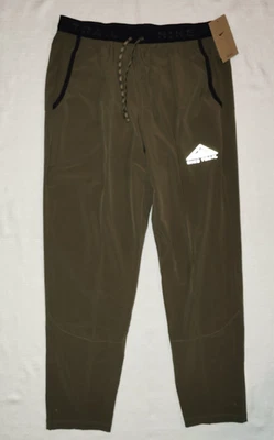Calça de corrida Nike Trail Dawn Range Dri-Fit verde oliva masculina tamanho grande DX0855-222 - Imagem 1 de 4