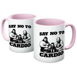 SAY NO TO CARDIO HUMOUR FUNNY UNOFFICIAL WRESTLING MUG IN VARIOUS COLOURS - Picture 1 of 11
