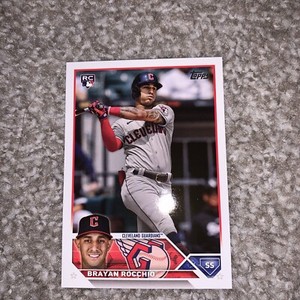 2023 Topps Update Base - US214 Brayan Rocchio - Cleveland Guardians RC