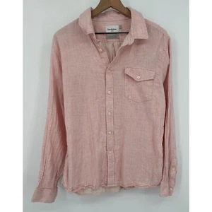 Goodfellow & Co Herren Standard Fit Button Down Hemd Herren Large Rosa Baumwolle Tasche - Bild 1 von 9