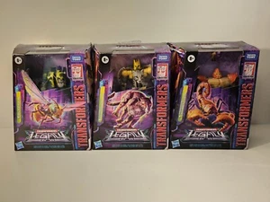 3 TRANSFORMERS Legacy Deluxe ~ Buzzsaw ~ Nightprowler ~ Sandstorm~ BEAST WARS - Picture 1 of 7