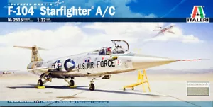 Lockheed F-104 Starfighter A/C aereo Jet 1:32 model kit kit kit di montaggio Italeri 2515 - Foto 1 di 2