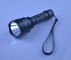Ultra Fire C8 10W 6500K LED Single Mode 1200LM Portable Flashlight With Strap