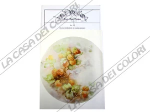 SONIE AMES - SCHEDA PITTURA PORCELLANA - PAINTING STUDY - NR 32 LAMPONI GIALLI - Picture 1 of 1