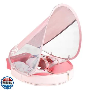 Flotador de piscina para bebé no inflable Mambobaby con cola y dosel UPF 50+ Sun Pro - Imagen 1 de 5