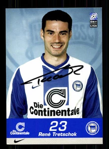 Rene Tretschok Autogrammkarte Hertha BSC Berlin 1999-00 Original Sign+A 142382 - Bild 1 von 2