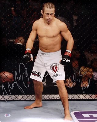 Foto firmada por Urijah Faber UFC 16x20 certificado de autenticidad PSA/DNA imagen automática WEC California Kid Foto 1 de 4