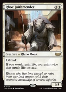 *MtG: RHOX FAITHMENDER - Comandante Tarkir: Dragonstorm Raro - Magicman* - Imagen 1 de 1