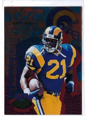 1996 Playoff Illusions Lawrence Phillips - St. Louis Rams - Image 1 of 2