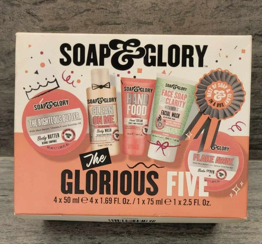 Soap & Glory The Glorious Five Gift Set - NIB - Cute Holiday/Birthday Gift Set - Image 1 of 4