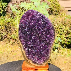 7.54LB Natural Uruguayan Amethyst Quartz Cave Cluster Mineral Specimen Healing - Picture 1 of 18