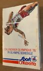 1976 Olympic Pocket Schedule by Sport O'Keefe French/English Free Shipping