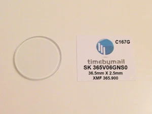 For SEIKO Part 365V06GNS0 New Watch GLASS Crystal 36.5mmX2.5mm XMF 365.900 C167G - Picture 1 of 4