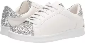 Zapatilla deportiva con cordones Rampage Lane blanca plateada brillante para mujer talla 10 - Imagen 1 de 19