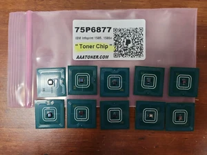 10 x Toner Chip " 75P6877 " for IBM Infoprint 1585, 1585n Printer Refill - Picture 1 of 1