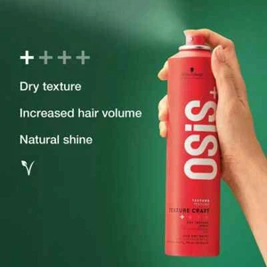 SCHWARZKOPF OSIS+ DRY TEXTURE CRAFT SPRAY 300ml-VOLUME-SHINE-LIGHT HOLD - Picture 1 of 3