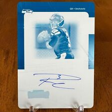 Russell Wilson 2021 Contenders Veteran Ticket Auto Autograph Printing Plate 1/1
