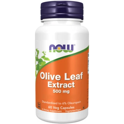 Now Foods, Olive Leaf Extract, 500mg, 60 Veg. Kapseln - Blitzversand - Bild 1 von 3