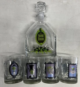 Disneyland 2009 Haunted Mansion 40th Anniversary Shag Decanter 4Glasses Set - Picture 1 of 4