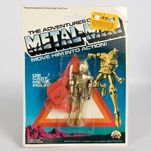 Figura Questar Jet Pack cyborg Zee Toys Zylmex Adventures of Metal-Man 1978 sin usar, en caja - Imagen 1 de 4