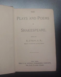 The Plays and Poems of Shakespeare vol. VI MacBeth, King Ricard II, and King Joh - Picture 1 of 10