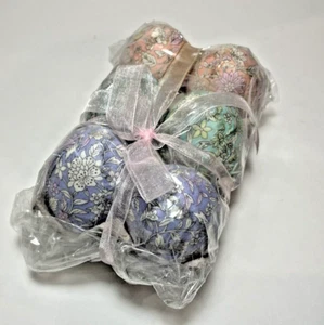 Eier Stoff Blumen Decoupage 6er Pack Frühling Ostern Pastell Neu im Karton - Bild 1 von 7