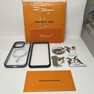 Magnetic Case For iPhone 15 Pro- 2 Screen Protectors, Upgraded Magnet - Bild 1 von 4