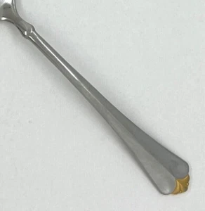 ONEIDA GOLDEN JUILLIARD CUBE HEIRLOOM STAINLESS FLATWARE GOLD ACCENT TIP -CHOICE - Picture 1 of 15