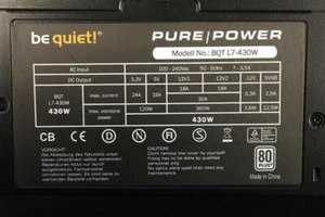 Be Quiet Pure Power L7 430W (BN105) ATX Netzteil 430 Watt 80+ #28140 - Bild 1 von 3