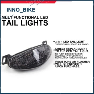 Светодиодный задний фонарь тормозной сигнал поворота лампа для Kawasaki Ninja 650R ER6N ER6F 2009 2010 - Изображение 1 из 4