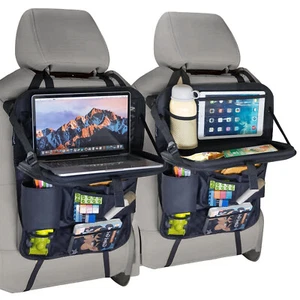 Auto Rückenlehnenschutz Auto Rücksitz Organizer Kinder Rücksitzschoner PU Leder - Bild 1 von 7