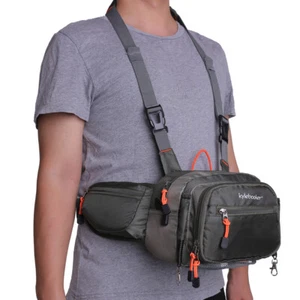 Fishing Fanny Pack and Tackle Storage Hip Bag Fly Fishing Bag for Waist or Chest - Picture 1 of 13