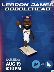 Los Angeles Dodgers 08-19-2023 LEBRON JAMES BOBBLEHEAD New in Box SGA - Picture 1 of 2