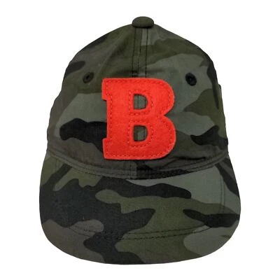 Chapéu elástico Baby Gap masculino verde camuflado tamanho 0-6 meses patch logotipo B - Imagem 1 de 4