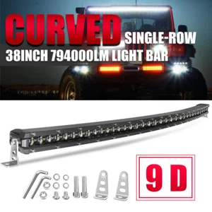 38inch 1800W Curved Slim Single Row Led Work Light Bar Truck SUV ATV Boat 36" - Picture 1 of 9