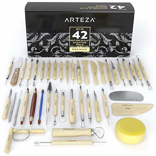 Pottery & Clay Sculpting Tools (Set of 42 By Arteza)