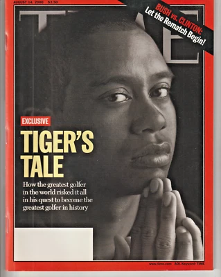 TIME Magazine August 14 2000 Tiger Woods Cover incl 16-Page Apple G4 Cube Poster - Image 1 of 3