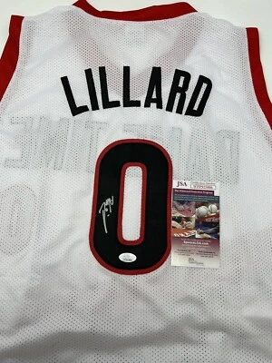 Damian Lillard Autographed Hand Signed Portland Trailblazers Jersey with JSA COA - Image 1 of 4