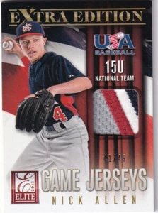 2013 Elite Extra Edition USA Baseball 15U Spiel Trikots Prime #1 Nick Allen 41/49 - Bild 1 von 1