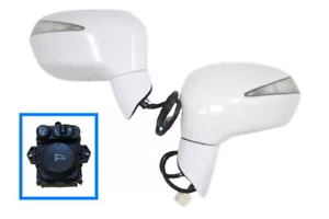NEW~Auto~Power Folding Mirrors W/Switch for HONDA CIVIC 2006 ~2011 8th Gen - Picture 1 of 6