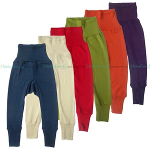 Pantalones de bebé Cosilana con cintura lana seda kbT lana orgánica/seda leggings pantalones lana - Imagen 1 de 10